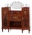 Art Deco Marquetry Cabinet from De Coene Freres, Belgium, 1920s For Sale