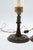 English Georgian Style Mahogany & Brass Candlestick Lamps With Hurricane Shades - A Pair For Sale - Image 3 of 18