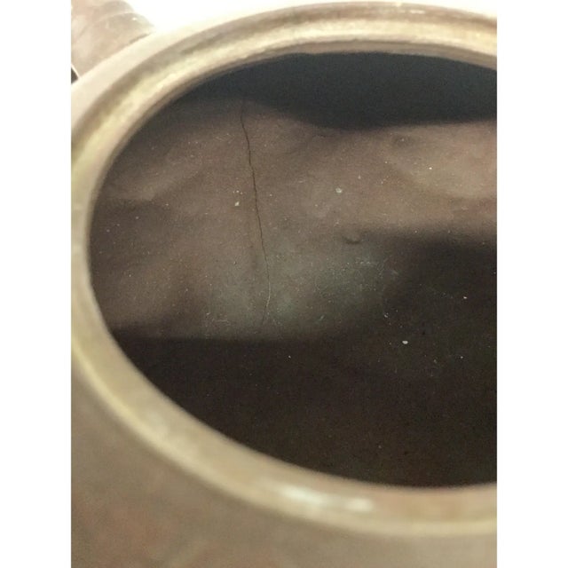 Vintage Chinese Clay Teapot For Sale - Image 11 of 12
