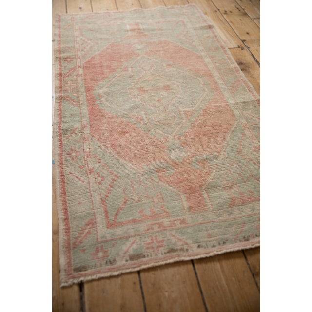 Textile Vintage Distressed Oushak Rug Runner - 2'8" x 4'11" For Sale - Image 7 of 9