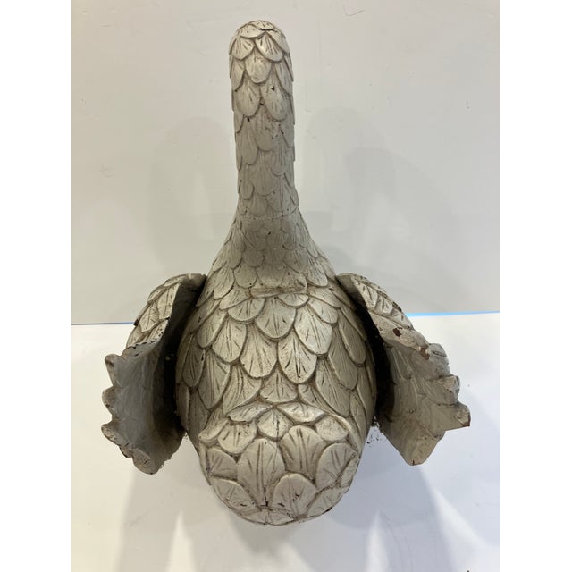 This hand carved wooden swan was purchased in Paris in the 90’s It dates from the 20’s Very fine detail in the carving H...
