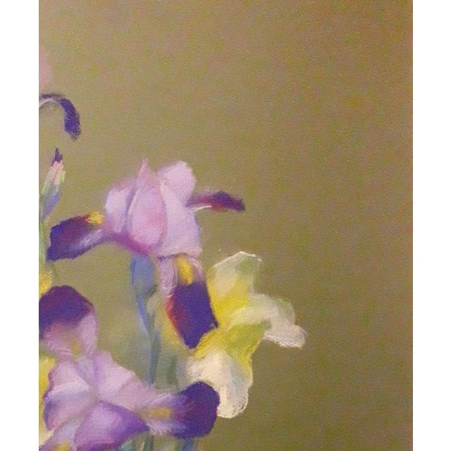 Paper Pastel Painting Gladiolus Serdyuk Boris Petrovich For Sale - Image 7 of 7