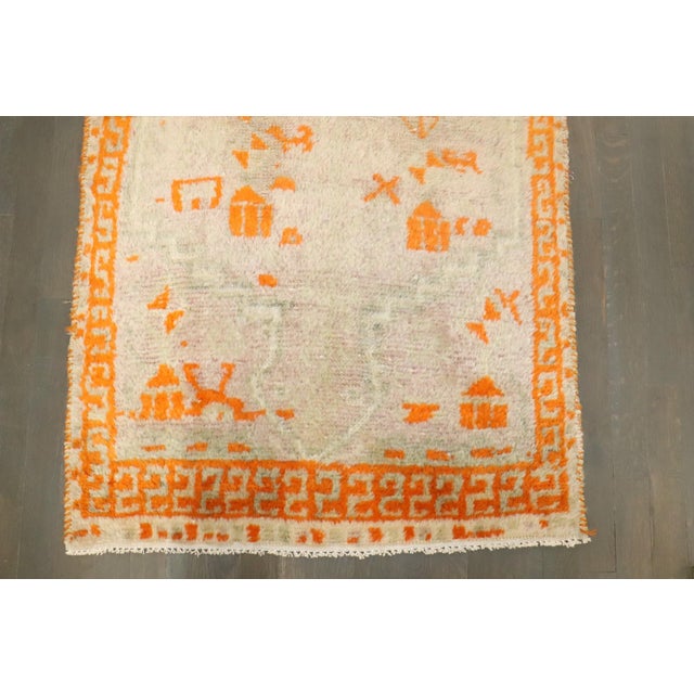 Early 20th Century Antique Small Oushak Rug rug no.j4227 For Sale - Image 5 of 6