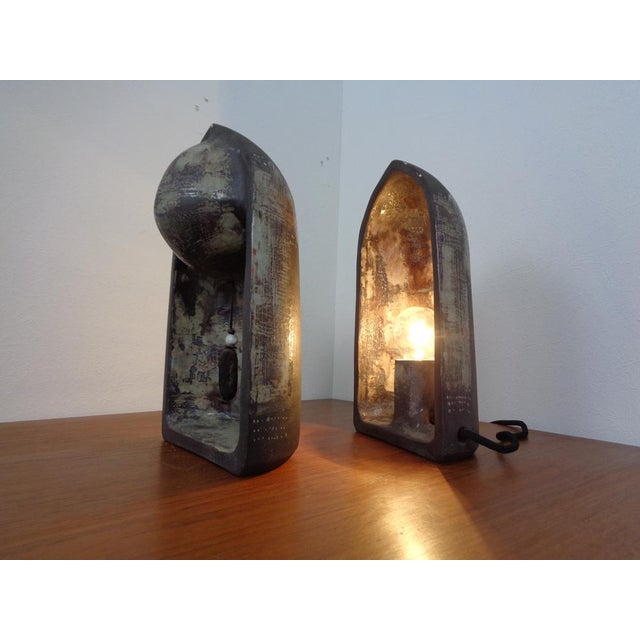 Danish Two-Piece Studio Ceramic Table Lamp, 1960s For Sale - Image 9 of 18