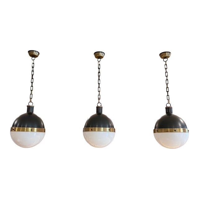 Hicks Extra Large Pendant by Thomas O'Brien for Visual Comfort, Set of 3 For Sale