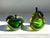 Dark Green "Rare and Beautiful Color" Murano Mid Century 1950's Art Glass Apple and Pear Bookends For Sale - Image 8 of 11