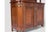Vintage Wooden Sideboard with Decorative Glass Panels and Metal Details For Sale - Image 9 of 12