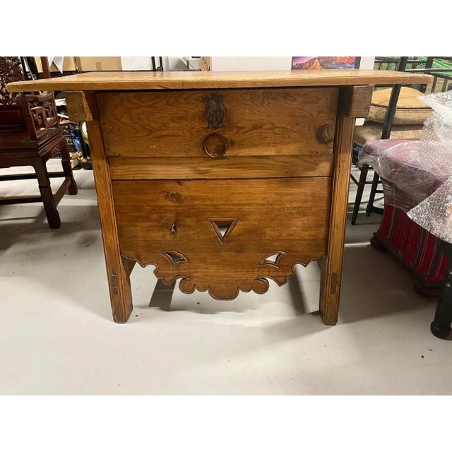 Antique Country One Drawer Table For Sale In Palm Springs - Image 6 of 13