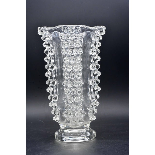 Bugnato Murano Glass Italian Rostrato Vase by Barovier & Toso, 1960s For Sale - Image 4 of 10
