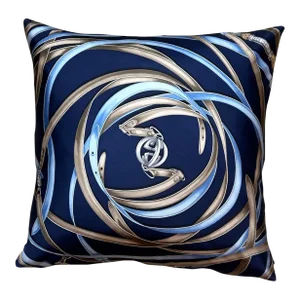 Gucci Tassel Harness Gg Logo Vintage Silk Scarf Pillow