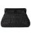 Contemporary Fernanda Black Woven Clutch For Sale - Image 3 of 5