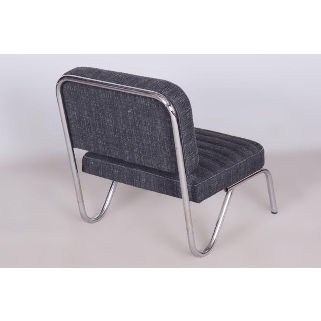 1940s Small Bauhaus Chair in Chrome, Czechia, 1940s For Sale - Image 5 of 9