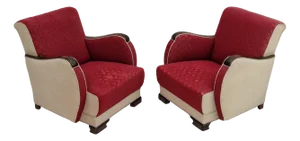 Set of Art Deco Scandinavian Chairs, 1950s