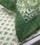 2010s Pair Vintage French Block Print Cotton Pillow Covers, Green Floral Paisley, Paris For Sale - Image 5 of 6