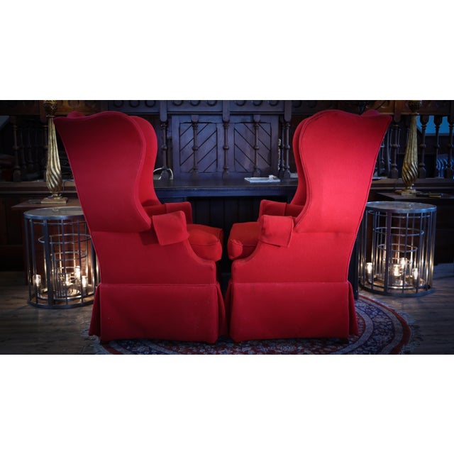 Hepplewhite Style Highback Wingback Armchairs from Polo Ralph Lauren, 1987 For Sale - Image 13 of 18