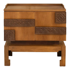 1960s Italian Walnut Low Bar Cabinet