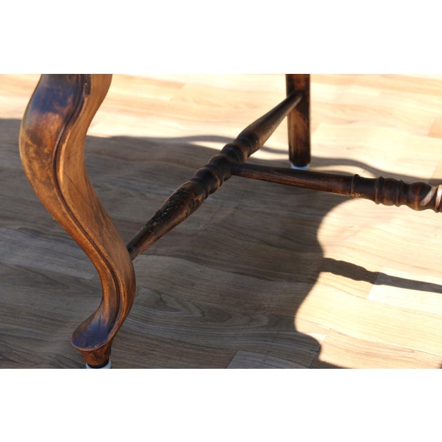 Vintage 1950s Italian Provincial Carved Wood Dining Chairs With Rush Seats – Set of 12 For Sale - Image 15 of 18