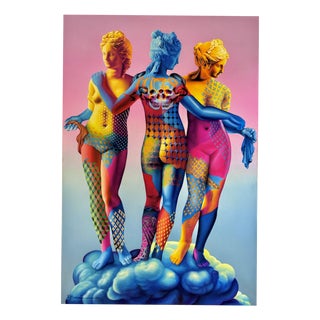 Beni, The 3 Graces, 2024, Oil on Canvas For Sale