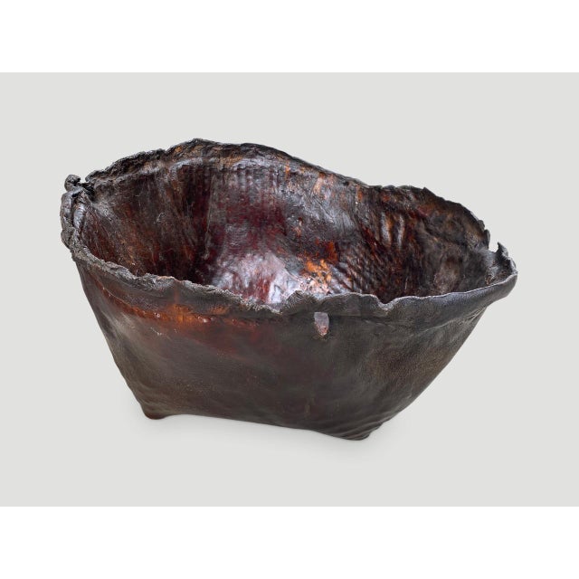 Polished Buffalo Hide Container For Sale - Image 17 of 18