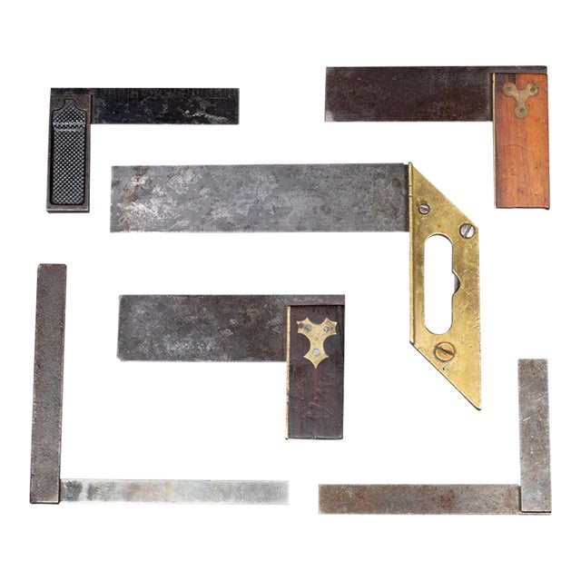 19th C. Bronze, Rosewood and Ebony Try Squares C. 1850-1890 For Sale