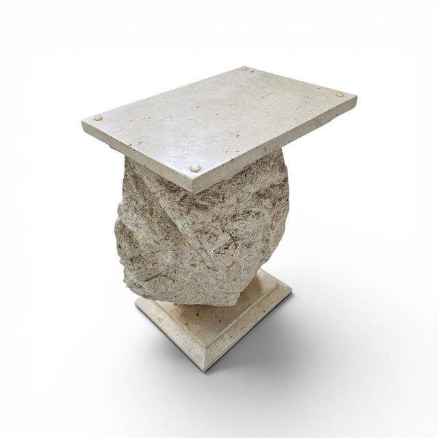 Shell-Shaped Console or Table Base with Glass Top by Magnussen Ponte For Sale - Image 6 of 16