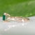 1.2Ct Zambian Emerald Ring With Earth-Mined Diamond Accents: Solid 14k Gold, Size 6.75 For Sale - Image 9 of 9
