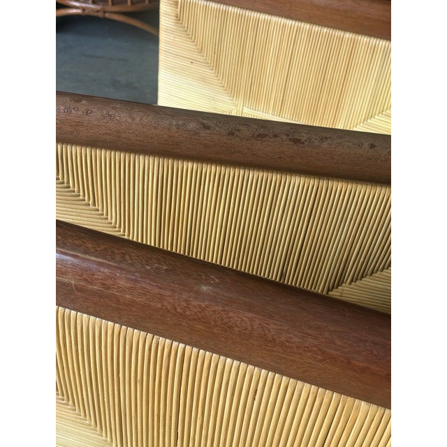 Wood 1990s John Hutton for Donghia Merbau Lounge Chairs- A Pair For Sale - Image 7 of 12