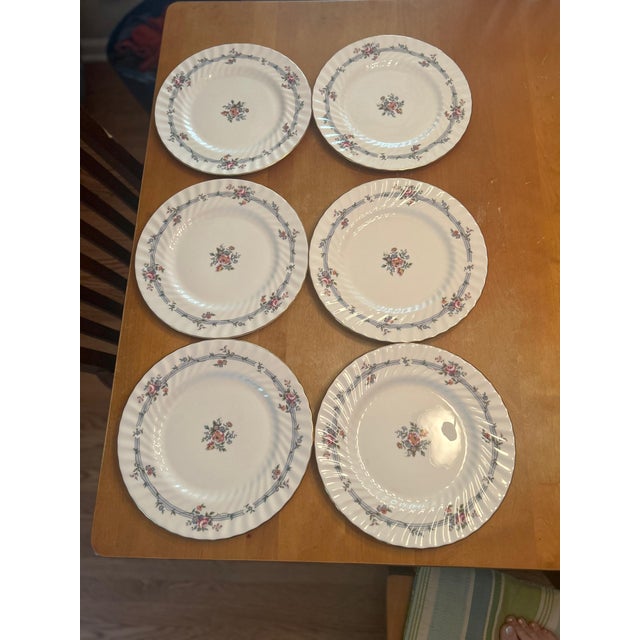 Late 20th Century Late 20th Century Minton Chartwell Fine Bone China Plates (6) For Sale - Image 5 of 6