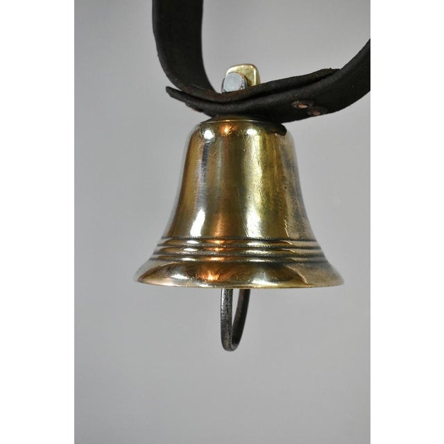 Brown Pyrenees Mountain Cow Bell in Brass, 1920s For Sale - Image 8 of 11