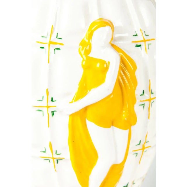 Late 20th Century Vintage Porcelain Decorative Vases- A Pair For Sale - Image 5 of 10