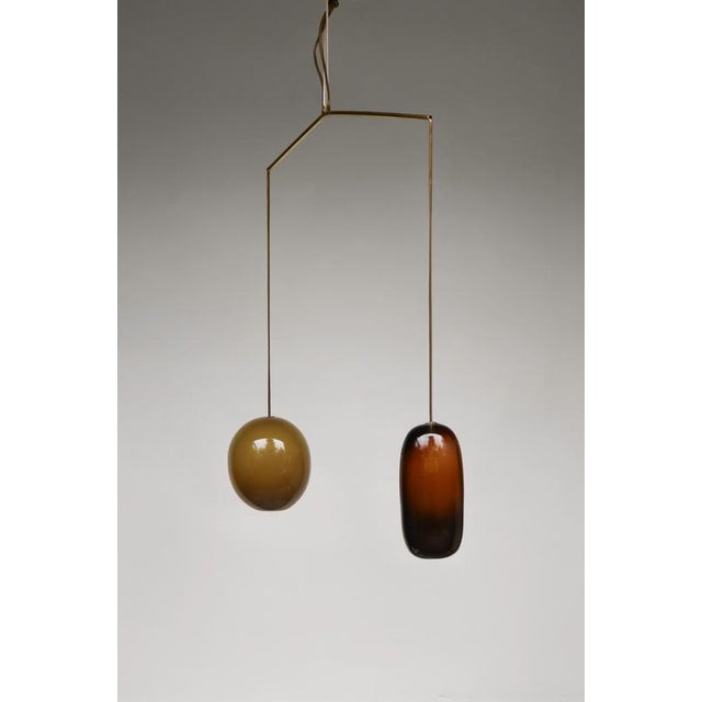Sculptural light no. 134 by milla vaahtera dimensions: d 74 x w 18 x h 90 cm materials: handblown glass, handcrafted...