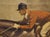 The Hunter Jumper, Early 1900s Signed European Equestrian Oil on Canvas Painting For Sale - Image 9 of 18
