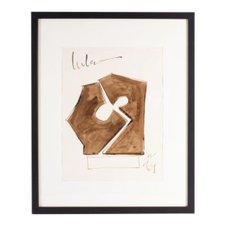 1969 Abstract Watercolor Painting by Harry Hilson For Sale