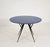 Round Table in Blue Glass, Wood and Black Metal, Italy, 1950s For Sale - Image 9 of 15