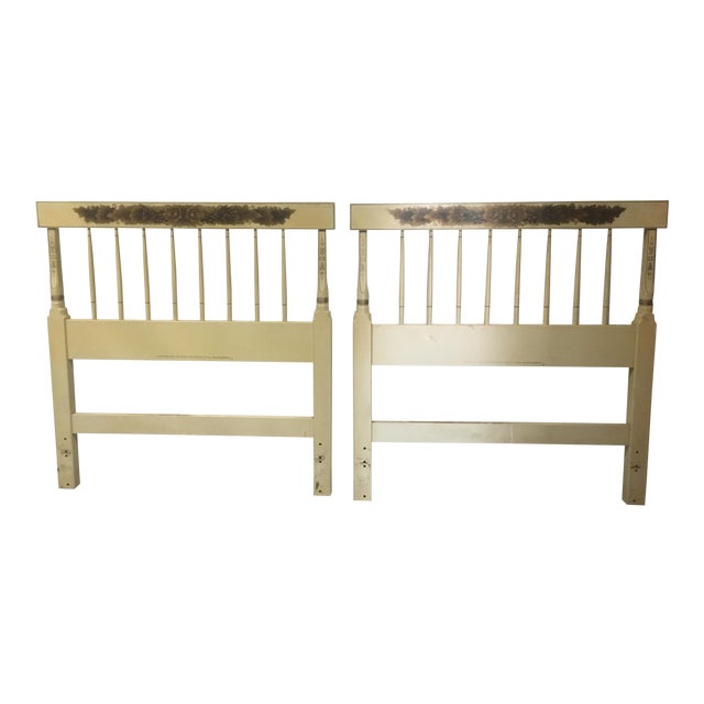 1960s Vintage Hitchcock Painted Twin Size Headboards a Pair Chairish