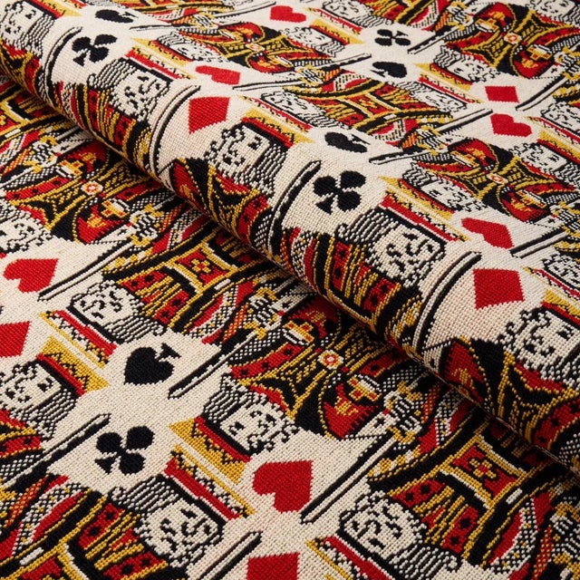 Schumacher SAMPLE - Schumacher King Epingle Fabric In Document For Sale - Image 4 of 4