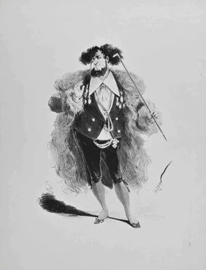 Alfred Grevin, Character, Original Lithograph, Mid-19th-Century