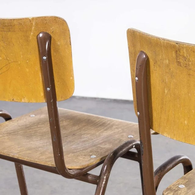 Wood Elbe Stacking Dining Chairs, 1960s, Set of 2 For Sale - Image 7 of 11