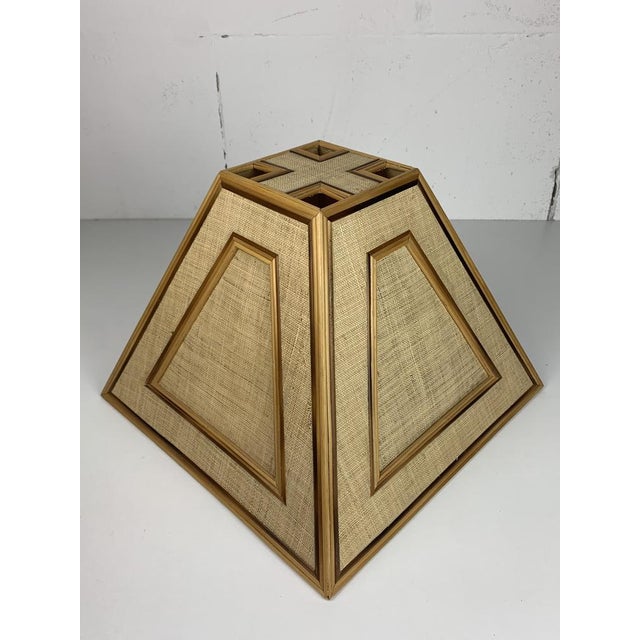 Mid-Century Pencil Reed, Rattan, Bamboo and Brass Coastal Table Lamp, 1970s For Sale - Image 10 of 17