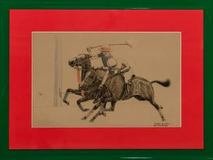 "Two Polo Players" Artwork