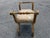 Mid 20th Century Italian Distressed Carved-Wood Curule Stool W/ Versace Pattern Seat Cushion For Sale - Image 10 of 15