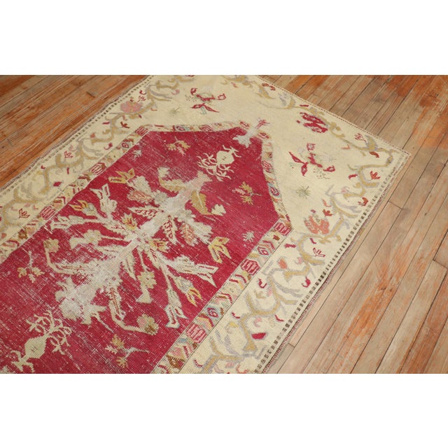 Red Late 19th Century Antique Zabihi Collection Turkish Ghiordes Rug - 3'10" x 6' For Sale - Image 8 of 8
