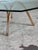 Brass Vintage Brass and Octagonal Glass Coffee Table by Roger Sprunger for Dunbar For Sale - Image 8 of 9