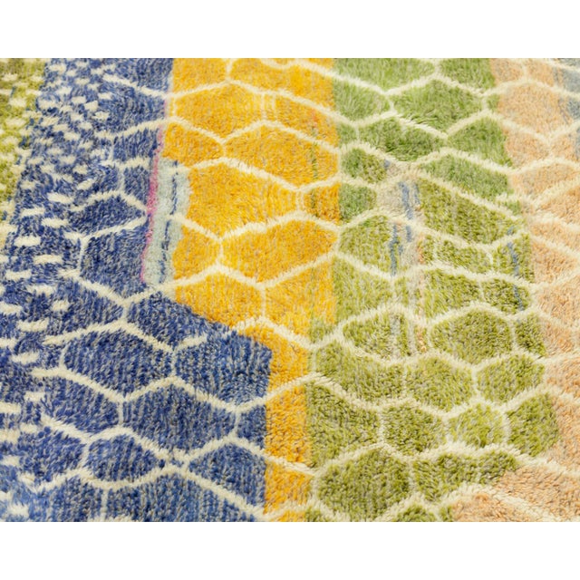 Hand-Knotted Wool Rug by Azele Studio For Sale - Image 6 of 11