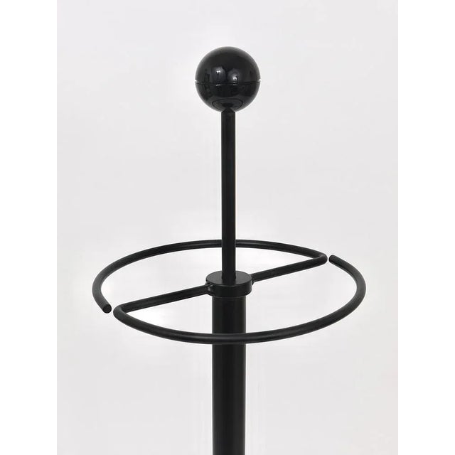 Metal Modern Italian Black Umbrella Stand by Castiglioni, 1980s For Sale - Image 7 of 12