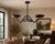 Not Yet Made - Made To Order Bronze 3 Light Chandelier, Handmade Antique Ceiling Light Fluted Brass Pendant Fixture, Art Deco Dining Room Kitchen Island Lighting For Sale - Image 5 of 11