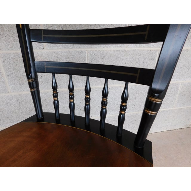 L Hitchcock Maple Stenciled Arrow Back Sheraton Chairs - Set of 4 For Sale - Image 14 of 14
