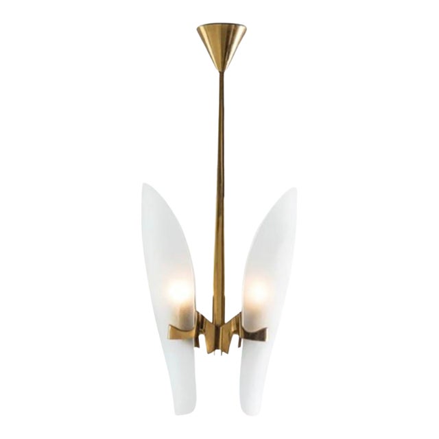 Rare Mod. 1636 Max Ingrand Pendant for Fontana Arte. Italy, 1950's. For Sale