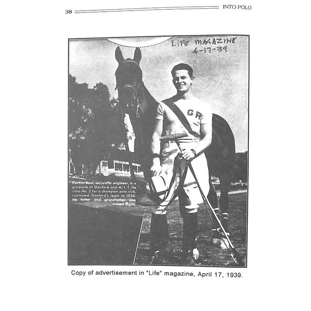 "Into Polo a True-Life Story" 1993 Beal, Carlton For Sale In New York - Image 6 of 12