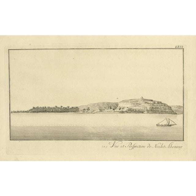 Norden, View of Nezlet Abonour on the Nile, Engraving, 1755 For Sale - Image 9 of 9